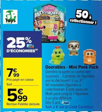 Carrefour Doorables Mini Peek pack offre