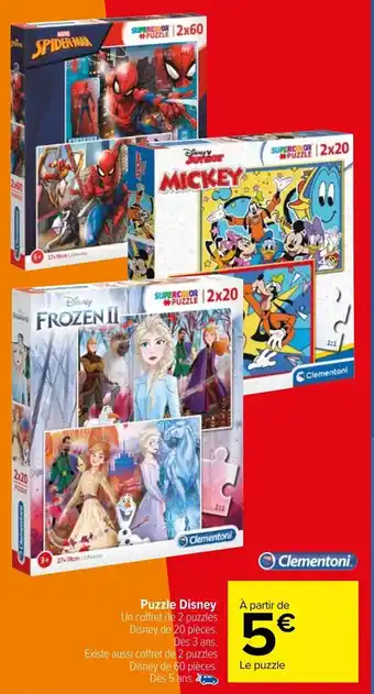 Carrefour Puzzle Disney offre