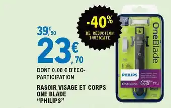 E.Leclerc Rasoir Visage Et Corps One Blade offre
