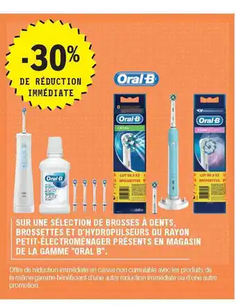 E.Leclerc Brosses à Dents, Brossettes Et D'hydropulseurs Du Rayon Petit-électroménager offre
