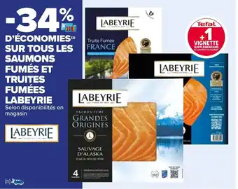 Carrefour Sur Tous Les Saumons Fumés Et Truites Fumées Labeyrie offre