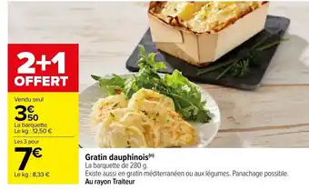 Carrefour Gratin Dauphinois offre