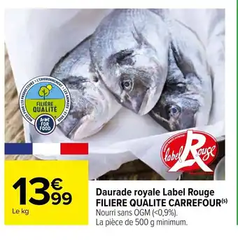 Carrefour Daurade Royale Label Rouge Filiere Qualite Carrefour offre