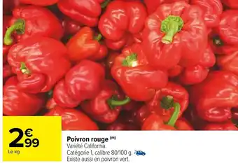 Carrefour Poivron Rouge offre
