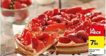 Tarte Aux Fraises 6 Parts