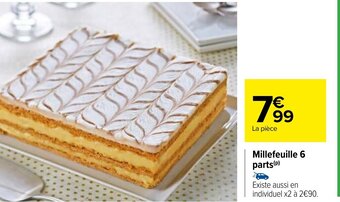 Millefeuille 6 Parts