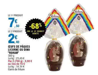 E.Leclerc Oeufs De Pâques Licorne Ou Dino offre