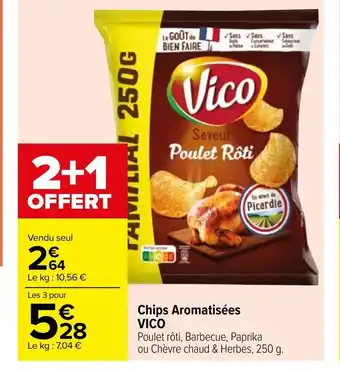 Carrefour Chips aromatisées vico offre