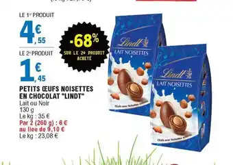 E.Leclerc Petits Oeufs Noisettes En Chocolat offre