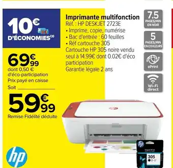 Carrefour Imprimante multifonction offre