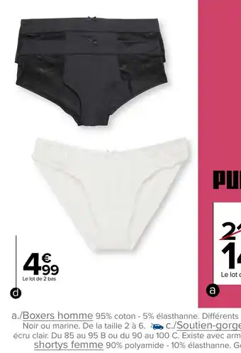 Carrefour Soutien gorge femme offre