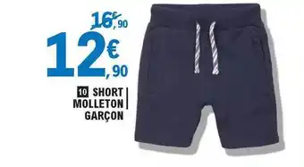E.Leclerc Short Molleton Garçon offre