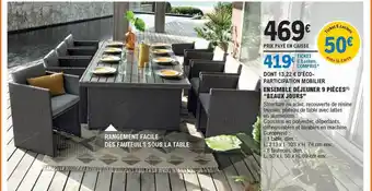 E.Leclerc Ensemble Déjeuner 9 Pièces offre