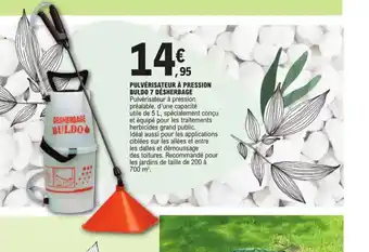 E.Leclerc Pulvérisateur à pression buldo 7 désherbage offre