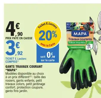 E.Leclerc Gants travaux courant mapa offre