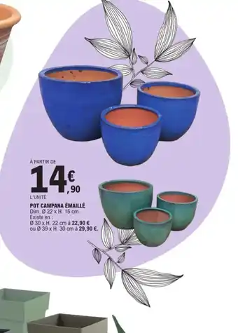 E.Leclerc Pot campana émaillé offre