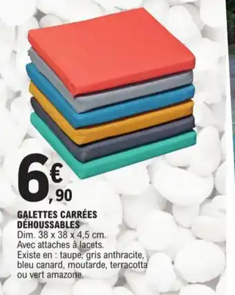 E.Leclerc Galettes carrées déhoussables offre