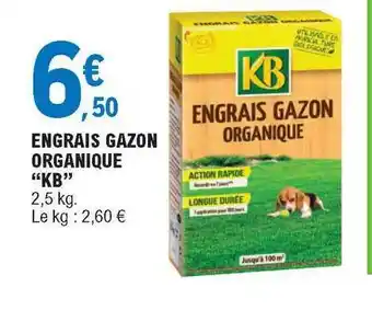 E.Leclerc Engrais Gazon Organique offre