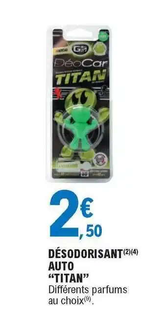 E.Leclerc Désodorisant Auto offre