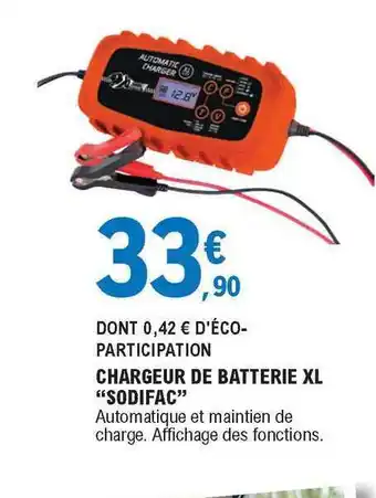 E.Leclerc Chargeur De Batterie Xl offre