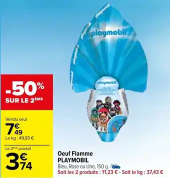 Oeuf flamme playmobil