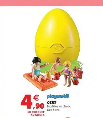 Super U œuf Playmobil offre