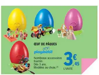 E.Leclerc œuf De Pâques Playmobil offre