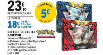 E.Leclerc Coffret De Cartes Pokémon offre