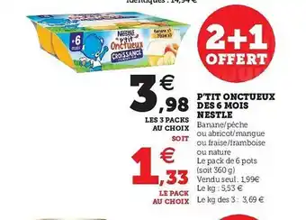 P'tit Onctueux Dès 6 Mois Nestlé