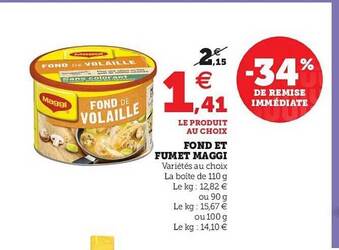 Super U Fond Et Fumet Maggi offre