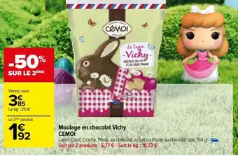 Carrefour Market Moulage en chocolat vichu cemoi offre