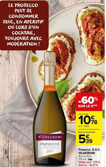 Carrefour Market Prosecco d.o.c. vilaverni offre