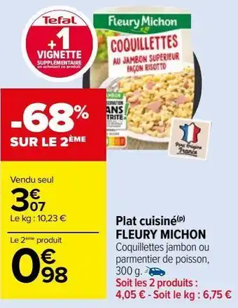 Carrefour Market Plat cuisiné fleury michon offre