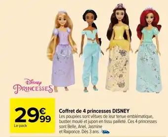Coffret de 4 princesses disney