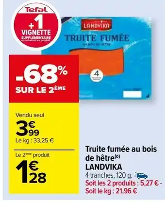 Truite fumée au bois de hêtre landvika