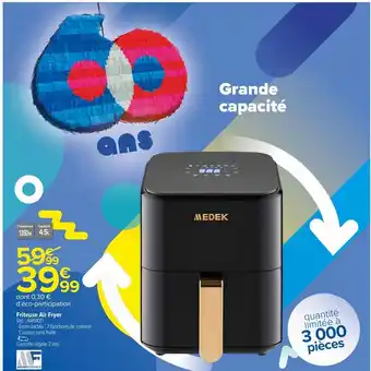 Carrefour Market Friteuse air fryer offre