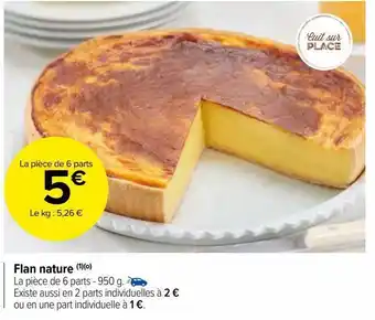 Carrefour Market Flan nature offre