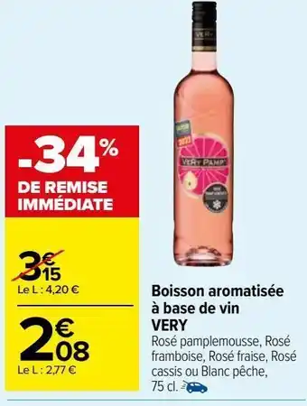 Carrefour Market Boisson aromatisée à base de vin very offre