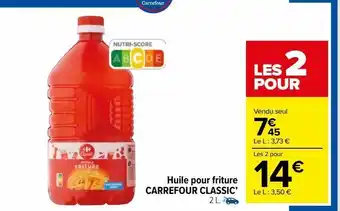 Carrefour Market Huile pour friture carrefour classic' offre