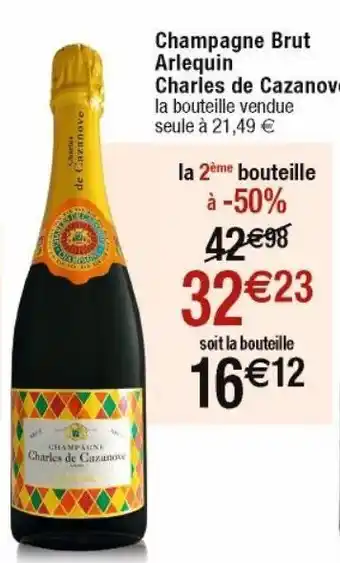 Cora x Carrefour Champagne brut charles de cazanove offre