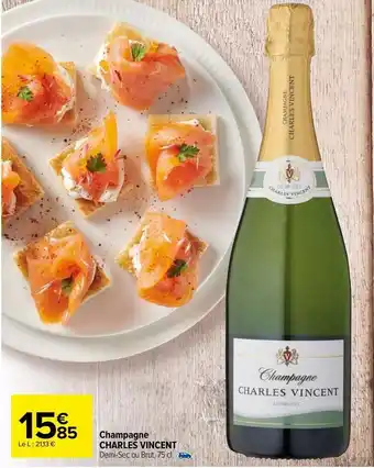 Carrefour Market Champagne charles vincent offre
