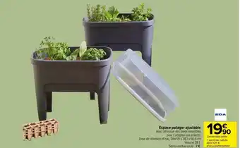 Espace potager ajustable