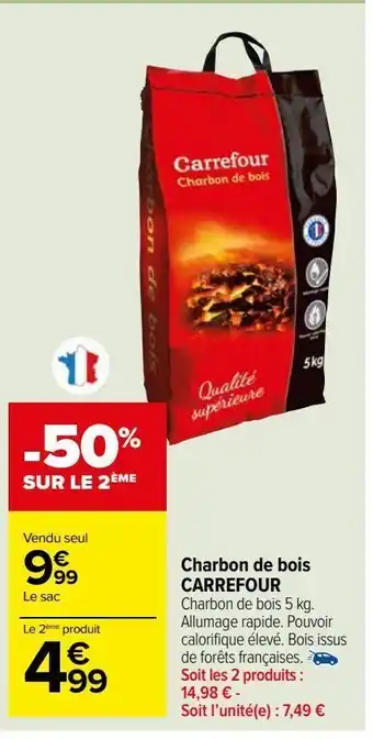 Carrefour Market Charbon de bois carrefour offre