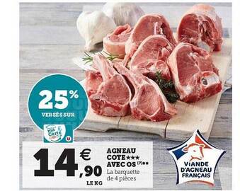 Super U Agneau Côte Avec Os offre