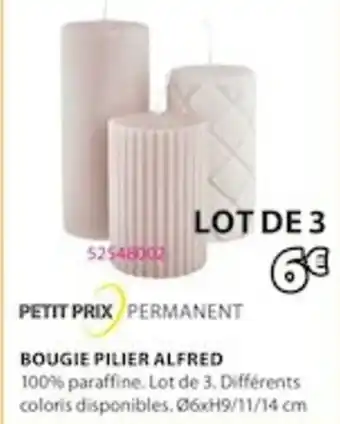 JYSK Bougie Pilier Alfred offre
