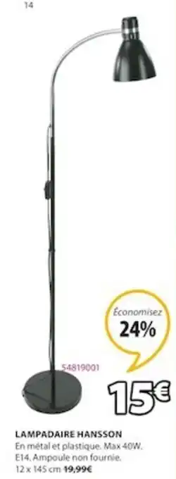 JYSK Lampadaire Hansson offre