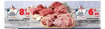 Super U Agneau Quart Avant Avec Os, Viande Bovine à Mijoter Paleron, Basse Côte, Jumeau offre