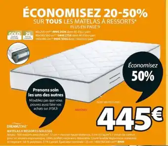 JYSK Matelas A Ressorts Gold S55 offre