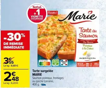 Carrefour Market Tarte surgelee marie offre