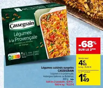 Carrefour Market Legumes cuisines surgeles cassegrain offre